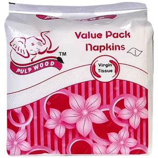 Pulp Wood Paper Napkins Value Pack 1 Ply