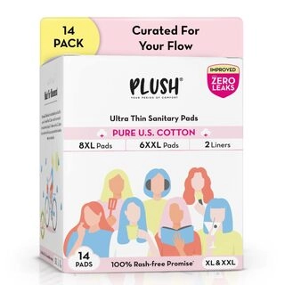  Plush Ultra-Thin Sanitary Napkins