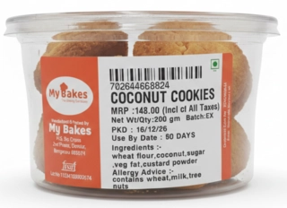 My Bakes Coconut Cookies