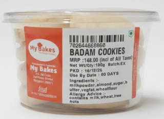 My Bakes Badam Cookies