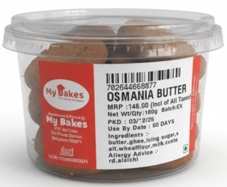 My Bakes Osmania Butter Cookies