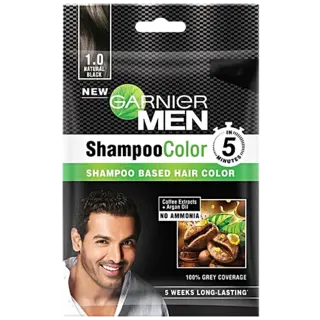 Garnier Men Shampoo Based Hair Colour 1.0 Natural Black
