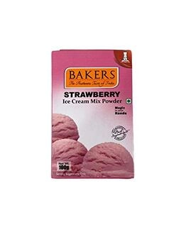 Bakers Ice Cream Mix Powder- Strawberry