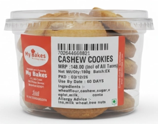 My Bakes Cashew Cookies