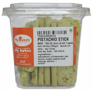My Bakes Pistachio Stick Biscuits