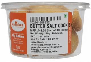 My Bakes Butter Salt Cookies