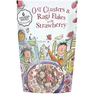 Wingreens Harvest Oat Clusters & Ragi Flakes With Strawberry