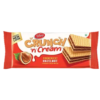 Tiffany Cream Wafers Crunch n Cream Crunchiest Hazelnut Flavored