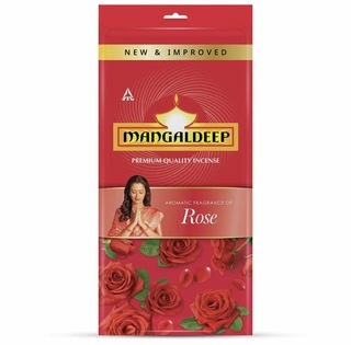 Mangaldeep Rose Puja Zip lock Agarbatti