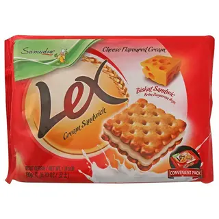 Samudra Lex Cream Sandwich Biscuits Cheese Flavour