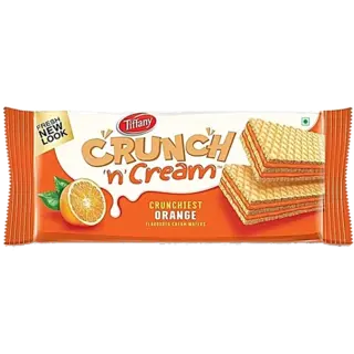 Tiffany Crunch N Cream Orange Wafers
