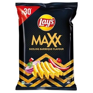 Lays Maxx Potato Chips Sizzling Barbeque Flavour