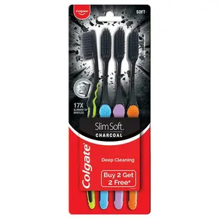 Colgate SlimSoft Charcoal Soft Toothbrush