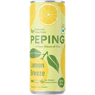 Peping Lemon Breeze Carbonated Fruit Juice Beverage