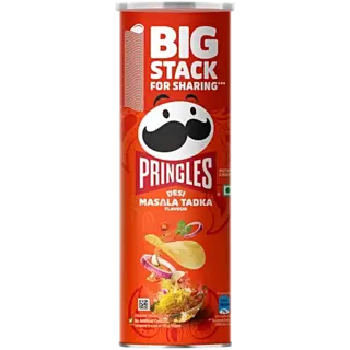 Pringles Desi Masala Tadka Flavour Potato Crisps