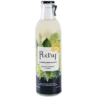 Poetry Elderflower Mojito Non-Alcoholic Mocktail & Cocktail Mixer