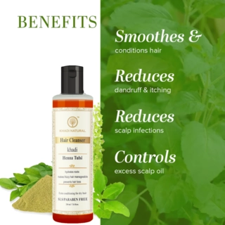 Khadi Natural Herbal Henna Tulsi Cleanser