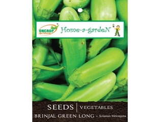Oncrop Organic Brinjal Green Long Seeds