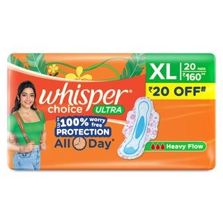 Whisper Choice Ultra Sanitary Pads XL