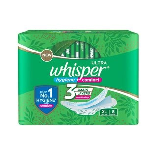 Whisper Ultra Clean Sanitary Pads XL