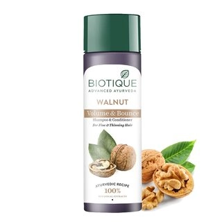Biotique Walnut Volume and Bounce Shampoo and Conditioner
