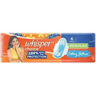 Whisper Choice Sanitary Napkins Regular