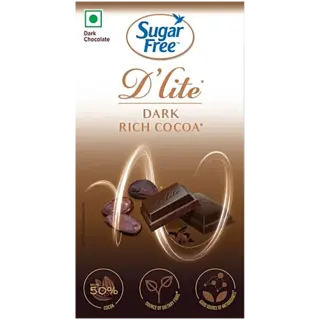 Sugar Free D'lite Rich Cocoa Dark Chocolate Bar