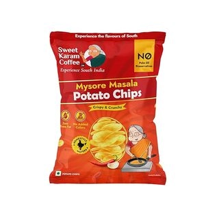 Sweet Karam Coffee Potato Chips Mysore Masala Flavor