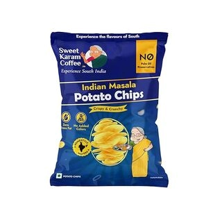 Sweet Karam Coffee Potato Chips Indian Masala Flavor