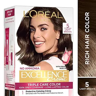 Loreal Paris Excellence Creme Hair Colour Light Brown 1
