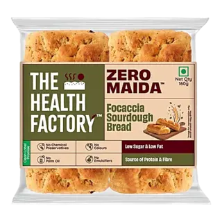 The Health Factory Zero Maida Focaccia Sourdough Bread