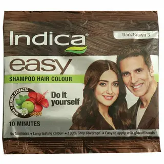 Indica Easy Shampoo Hair Colour Dark Brown 3