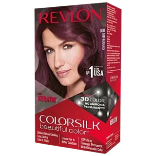 Revlon Colorsilk Permanent Hair Colour With Keratin Deep Burgundy 3D