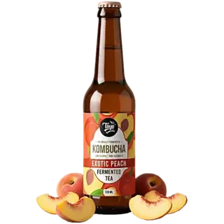 Toyo Kombucha Non-Alcoholic Exotic Peach Fermented Tea