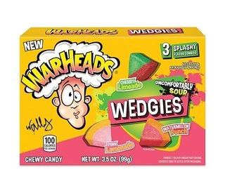 Warheads Wedgies Sour Chewy Candy 3 flavours