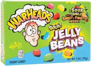 Warhead Sour Jelly Beans Sweet and Fruity