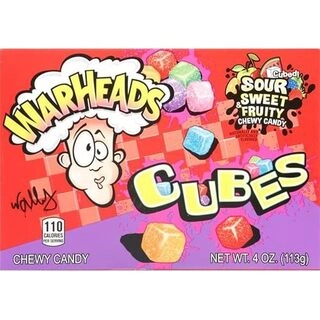 Warhead Mildly Sour Wildly Sweet Chewy Cubes Pouch