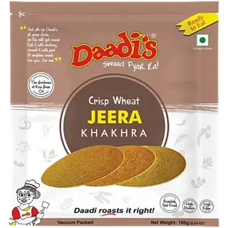 Daadis Golden Wheat Crisps Jeera Khakhra