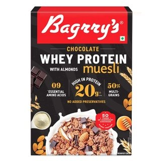 Bagrrys Whey Protein Muesli Chocolate Flavour Whole Oats & Californian Almonds