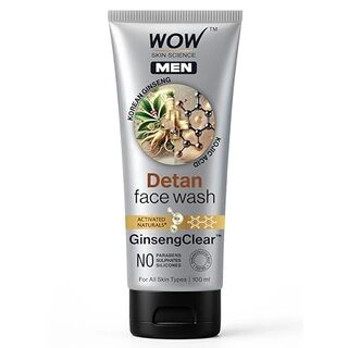 WOW Skin Science Men Korean Ginseng Detan Face Wash Gel