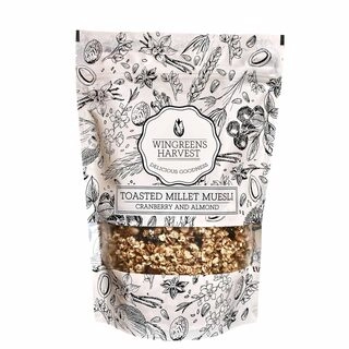 Wingreens Harvest Toasted Millet Muesli Cranberry & Almond