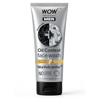 WOW Skin Science Men Charcoal & Niacinamide Oil-Control Face Wash