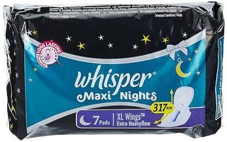 Whisper Maxi Nights Sanitary Pads XL