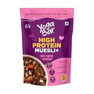 Yogabar Super High Protein Muesli Choco Almond & Cranberry
