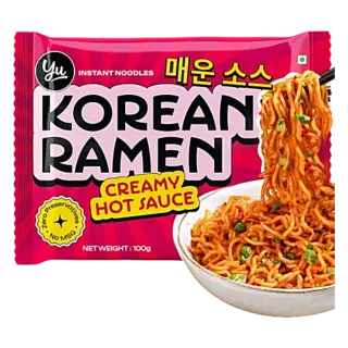 Yu Creamy Hot Sauce Korean Ramen Instant Noodles