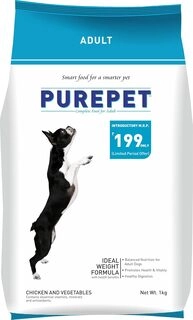 Purepet Adult Dry Dog Food Chicken & Vegetable
