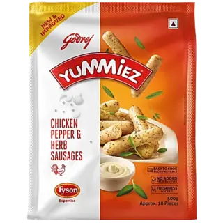 Godrej Yummiez Chicken Pepper & Herb Sausages