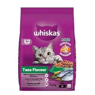 Whiskas Adult 1 Plus Years Dry Cat Food Tuna Flavour
