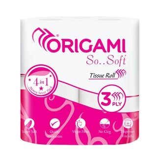 Origami So Soft Tissue Roll 4 in 1 3 Ply