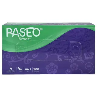 Paseo Smart Soft Facial Tissues 2 Ply 200 Pulls